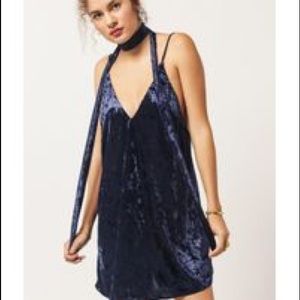 Crushed Velvet Slip Dress